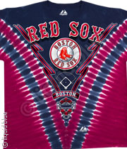 MLB Boston Red Sox V Tie-Dye Tee 012